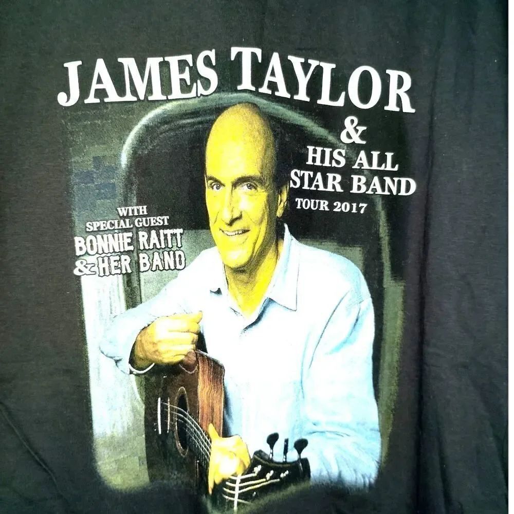James Taylor & His All Star Bandโ2017 Tour T-Shirt - 2XL